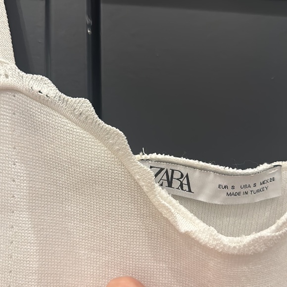 Zara White Babydoll Tankto - Picture 3 of 4